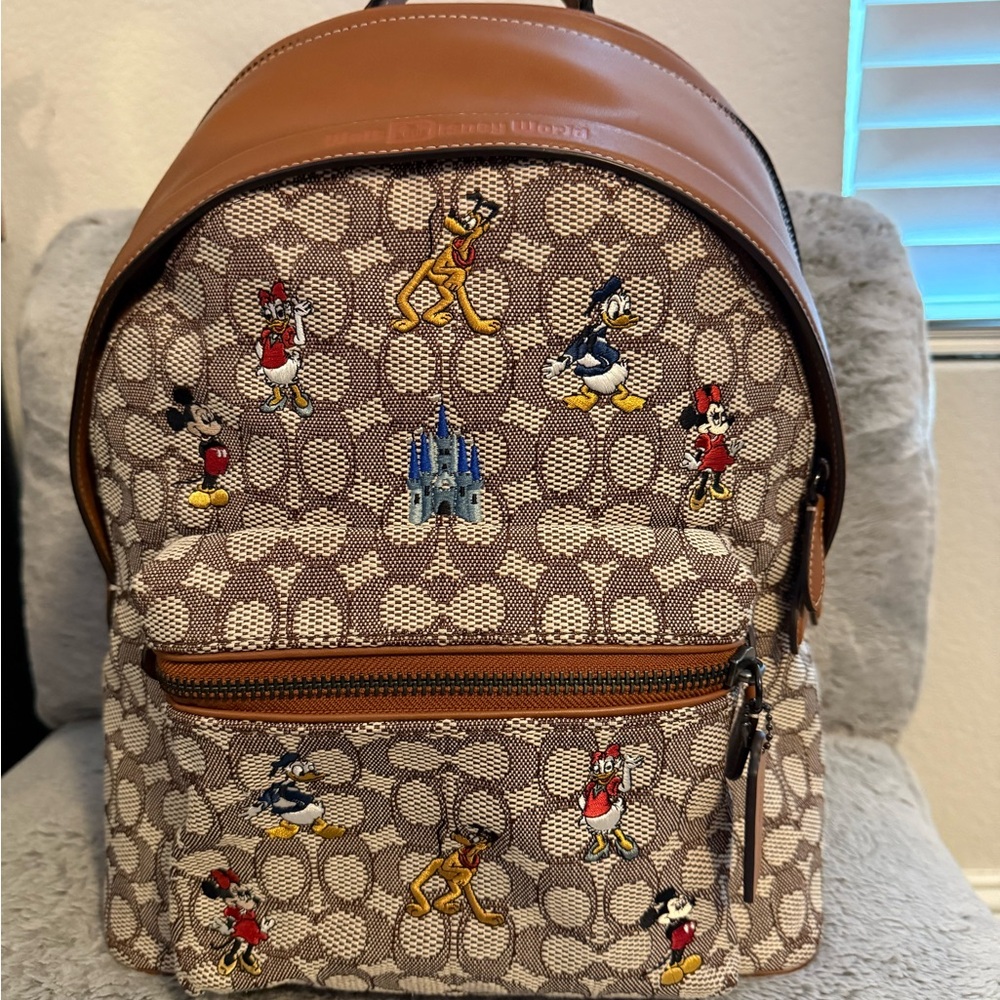 Coach X Disney Mickey & Friends Character Backpack WDW 50th Anniversary